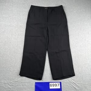 Talbots Casual Pants Womens Size 8 Black Crop Casual